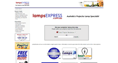 Desktop Screenshot of lampsexpress.com.au